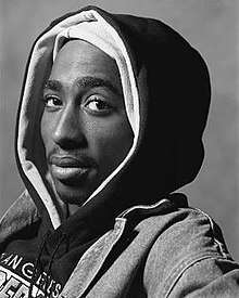 Tupac Shakur photographed aged 21