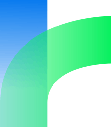 The Twine logo: A blue vertical line with a green arc that diverges from it.