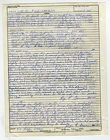 Image of handwritten logbook page, dated March 10, 1968