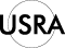 The letters "USRA" in black sans-serif type, overlapping the grey outline of a circle