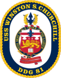 DDG-81 USS Winston Churchill Coat Of Arms