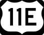 U.S. Route 11E marker