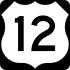 US Highway 12 marker