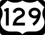 U.S. Route 129 marker