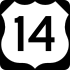 U.S. Highway 14 marker