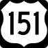 U.S. Highway 151 marker