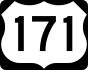 U.S. Highway 171 marker