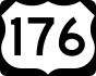 U.S. Route 176 marker