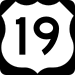 U.S. Highway 19 marker