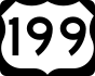 U.S. Route 199 marker