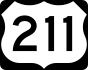 U.S. Route 211 marker
