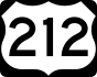 U.S. Route 212 marker