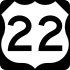 U.S. Route 22 marker
