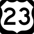 U.S. Highway 23 marker