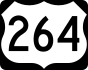 U.S. Route 264 marker