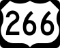 U.S. Route 266 marker