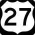 US Highway 27 marker