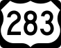US Highway 283 marker