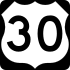 U.S. Highway 30 marker