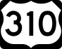 U.S. Route 310 marker