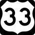 U.S. Route 33 marker