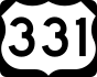 U.S. Route 331 marker