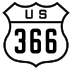 U.S. Route 366 marker