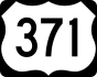 U.S. Highway 371 marker