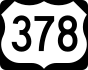 U.S. Route 378 marker