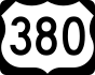 U.S. Route 380 marker