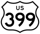 U.S. Route 399 marker