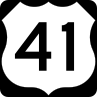 US. Route 41 route marker