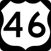 U.S. Route 46 marker