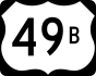 U.S. Highway 49B marker