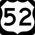 U.S. Route 52 marker