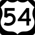 US Highway 54 marker
