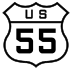 U.S. Highway 55 marker