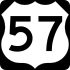 US Highway 57 marker
