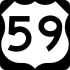 US Highway 59 marker