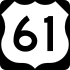 U.S. Highway 61 marker