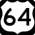 U.S. Route 64 marker