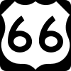 US Highway 66 marker