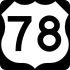 U.S. Highway 78 marker