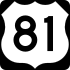 US Highway 81 marker