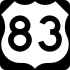 US Highway 83 marker