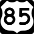 U.S. Route 85 marker