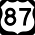 US Highway 87 marker