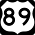 U.S. Route 89 marker