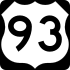 U.S. Route 93 marker