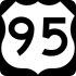 U.S. Route 95 marker